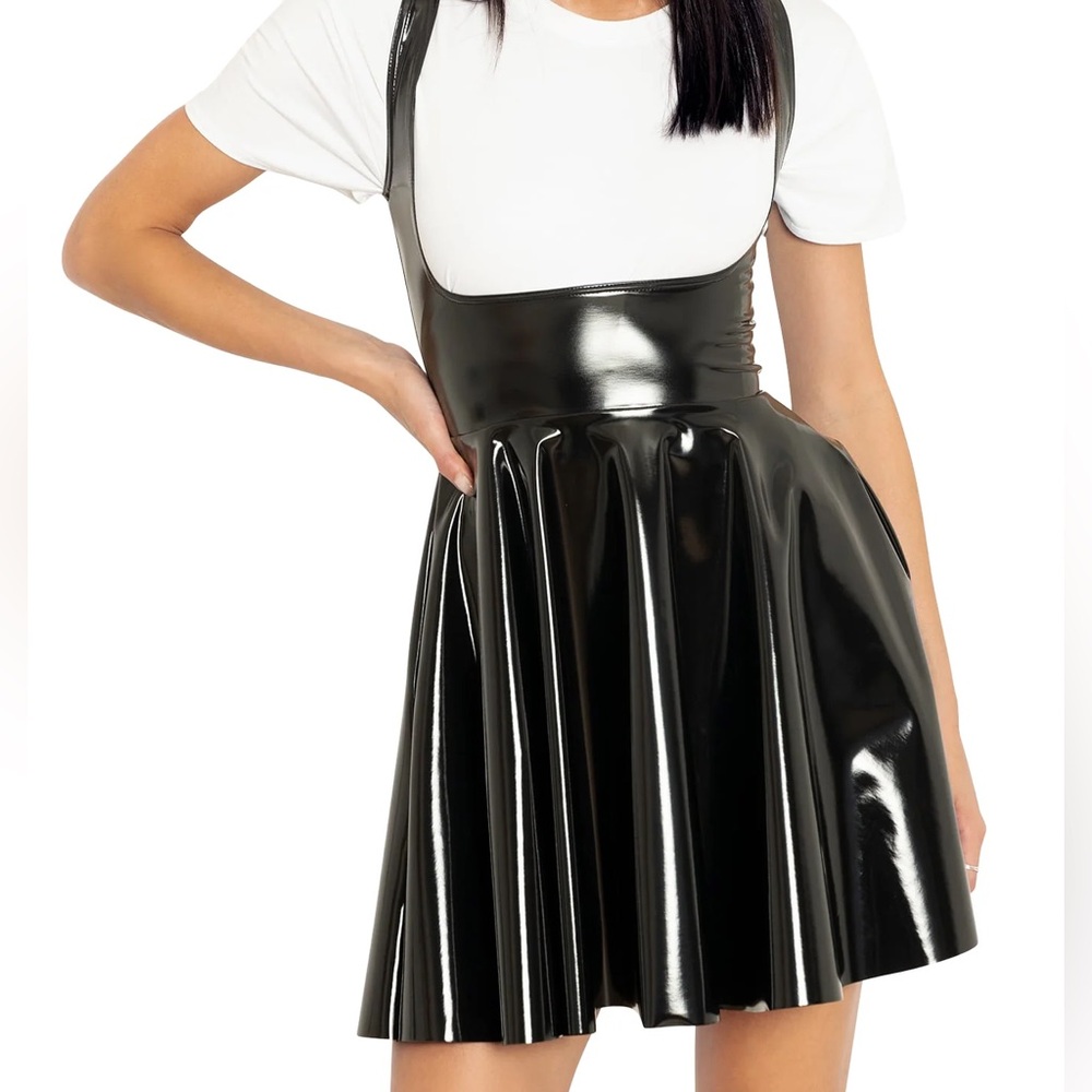 Shiny BlackMilk Black PVC Underbust Dress